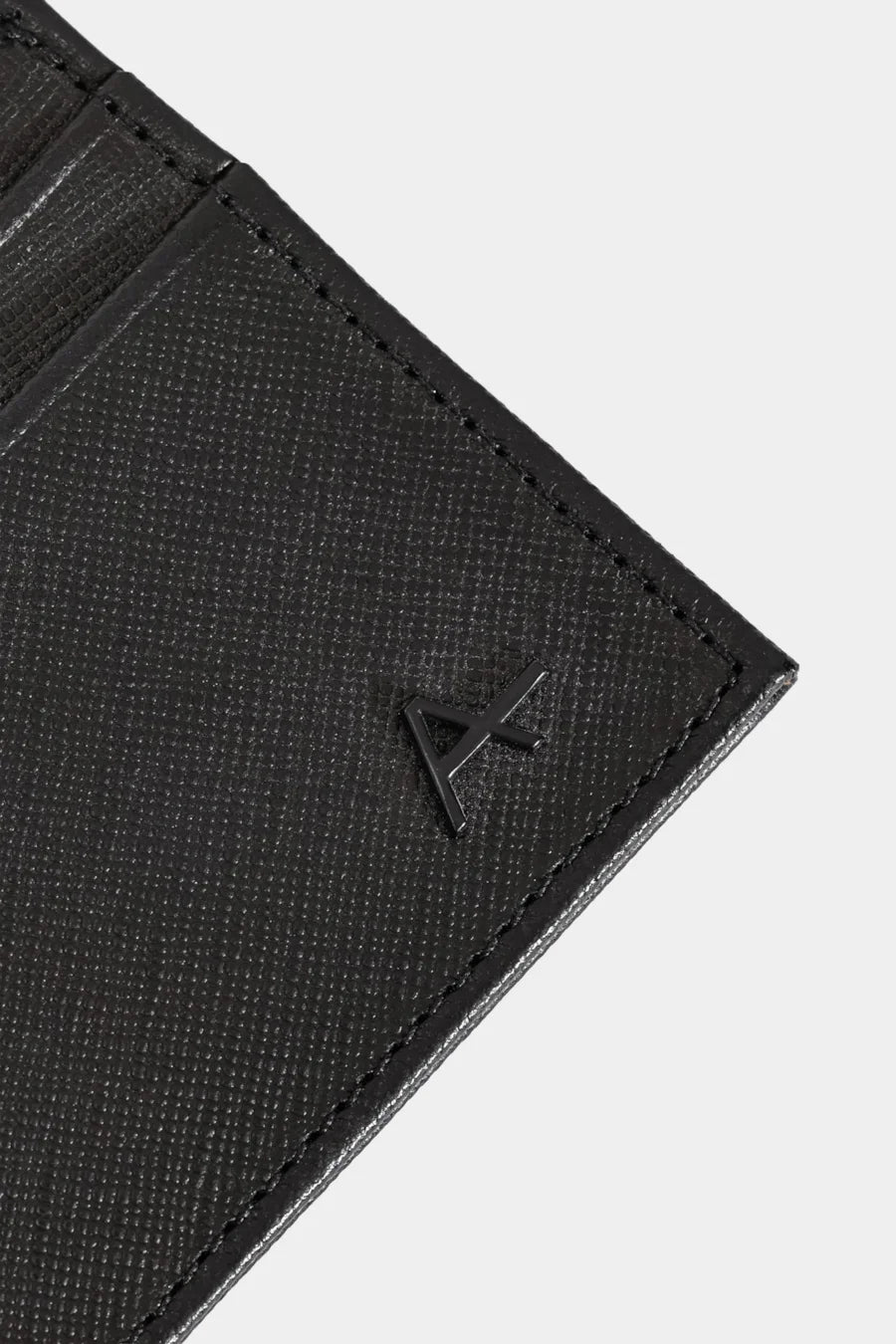 PORTA CARTAO MAS FLAT SAFFIANO ARAMIS PRETO