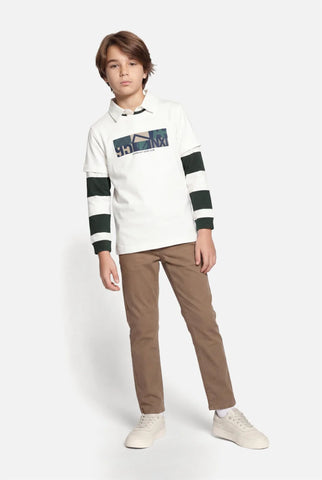 CAMISETA MC INF EST TENNIS GEO ARAMIS OFF WHITE
