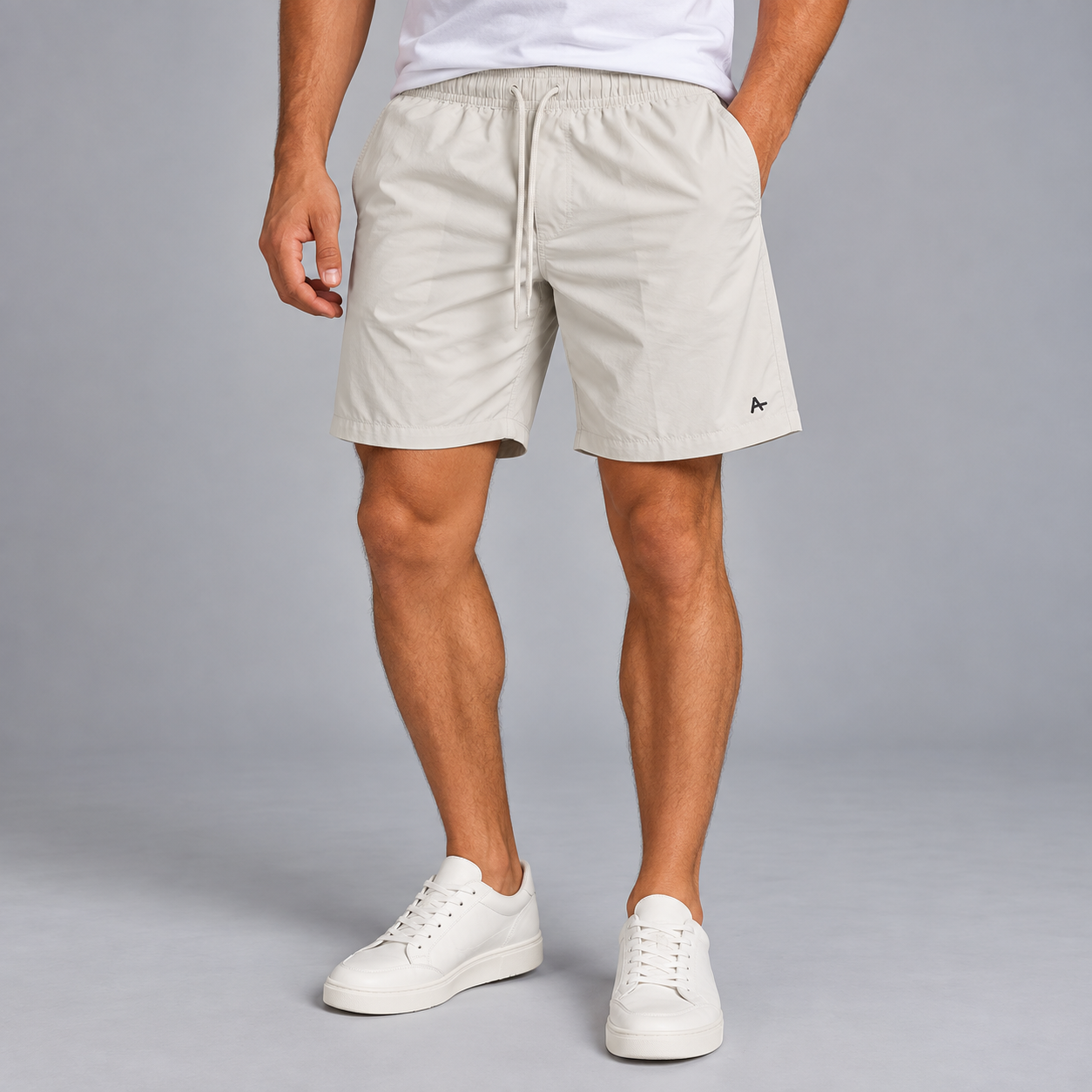 SHORTS DE ELASTICO BASICO COLOR ARAMIS CERAMICA
