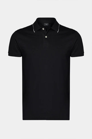 POLO MAS MC CLASSIC 1 FRISO ARAMIS PRETO