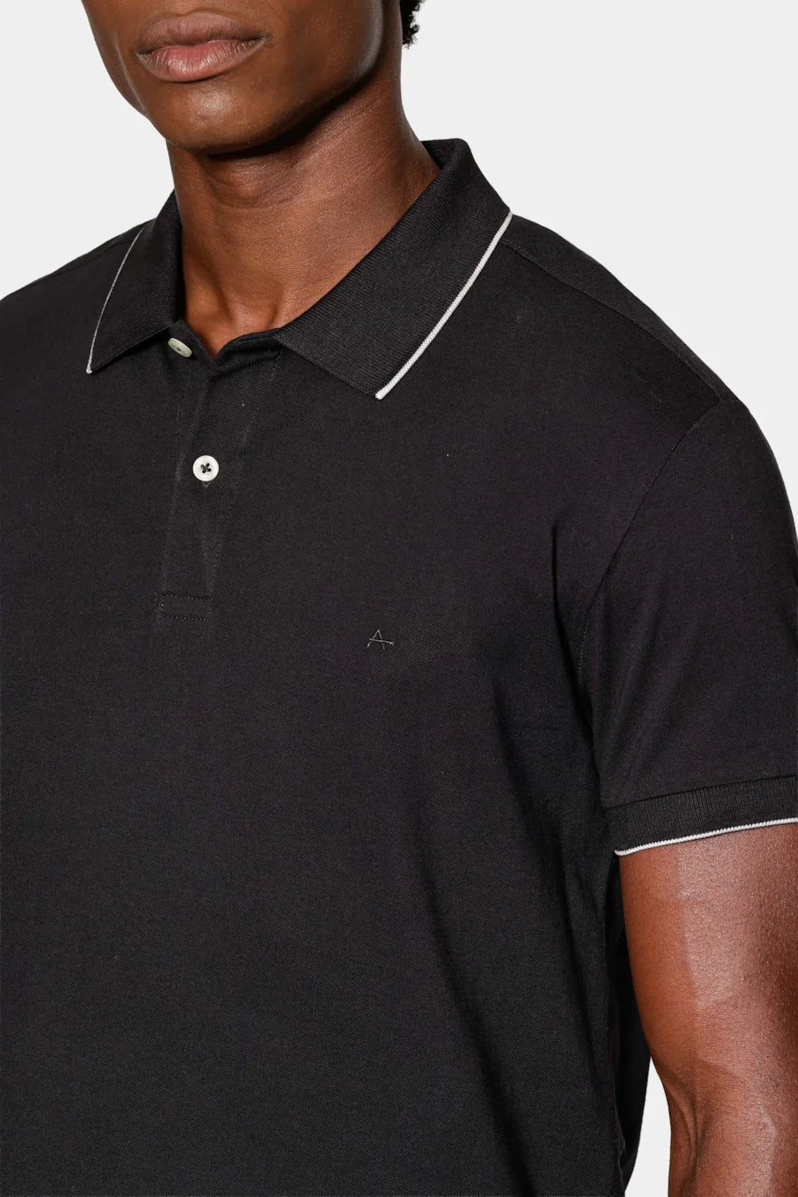 POLO MAS MC CLASSIC 1 FRISO ARAMIS PRETO
