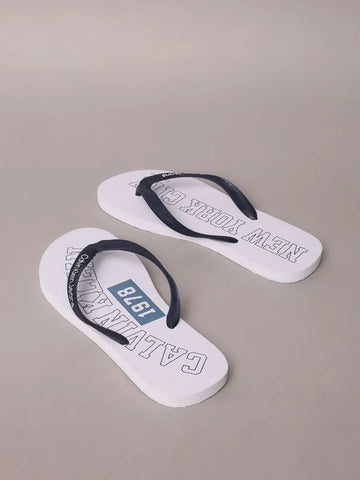 CHINELO CKJ MAS LOGO CK 1978 NYC BRANCO