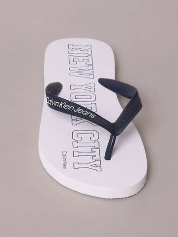 CHINELO CKJ MAS LOGO CK 1978 NYC BRANCO