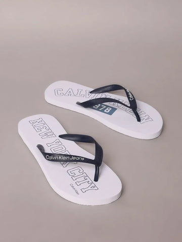 CHINELO CKJ MAS LOGO CK 1978 NYC BRANCO