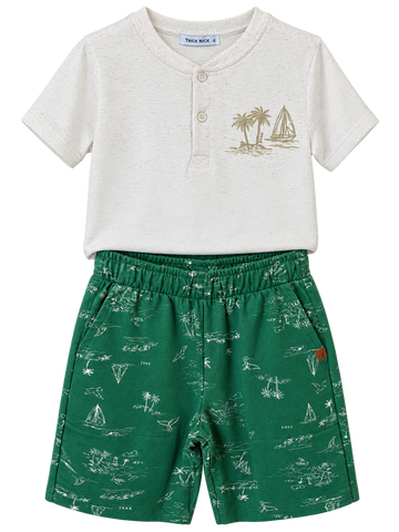 CONJ MAS CAM 2 BOT COQ RELEV BER MLT EST OFF WHITE/VERDE