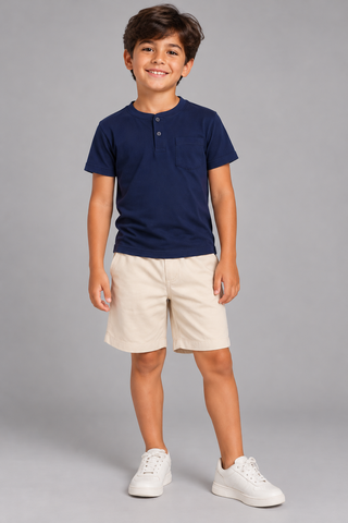 CONJ MAS CAM GL PADRE BOLSO E BERM MLT MARINHO/BAUNILHA