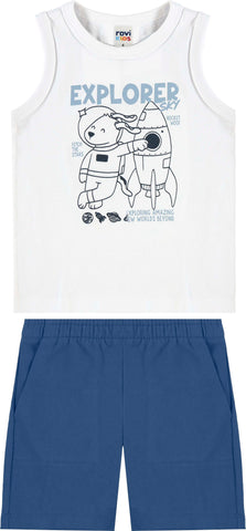 CONJ MAS REG EXPLORER FOG E BER MLT DIAG BRANCO/AZUL