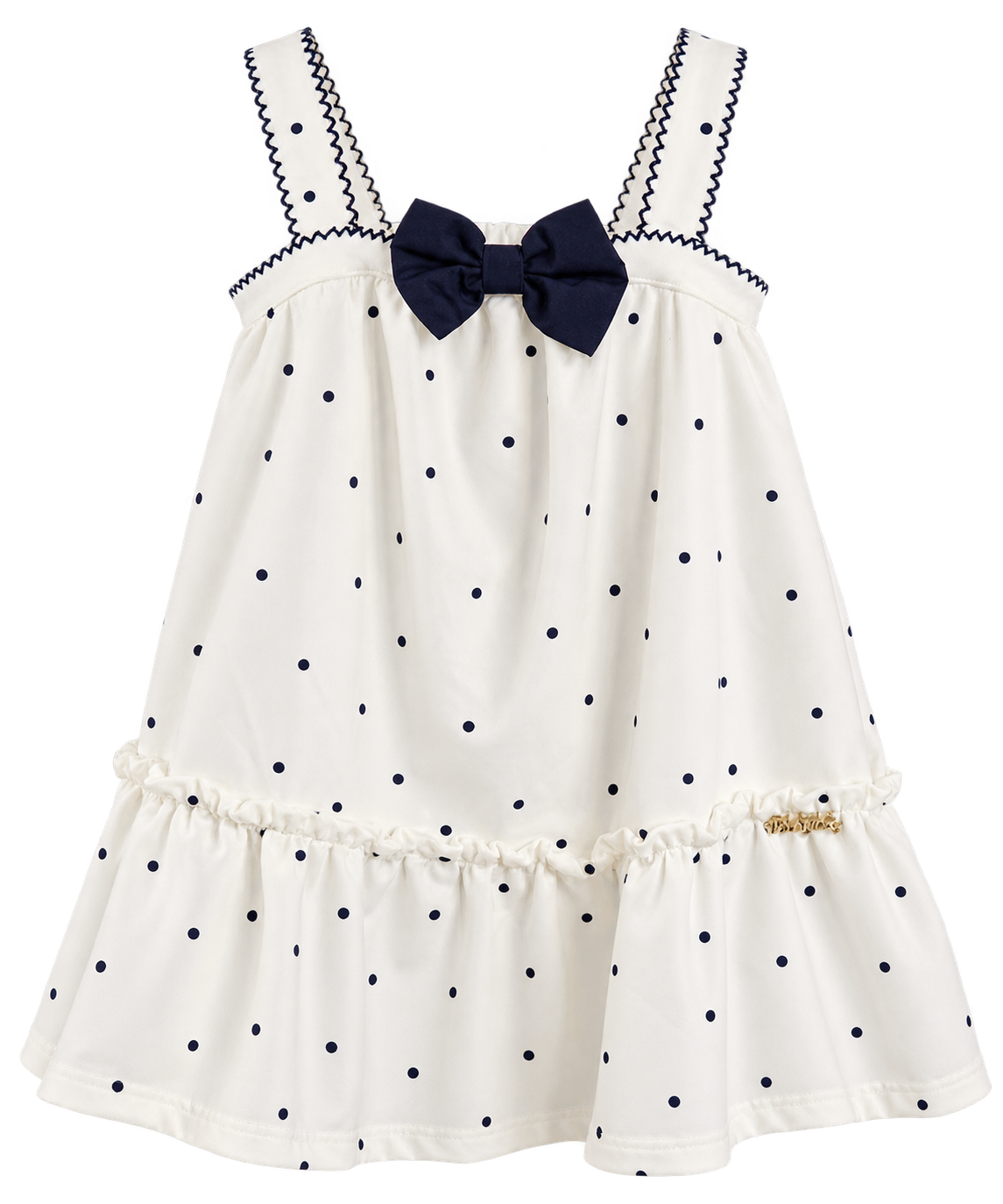 VESTIDO ALCA DET AVIAM E LACO MALH TECH OFF WHITE