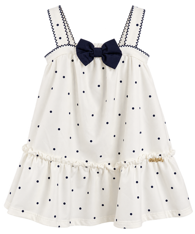 VESTIDO ALCA DET AVIAM E LACO MALH TECH OFF WHITE