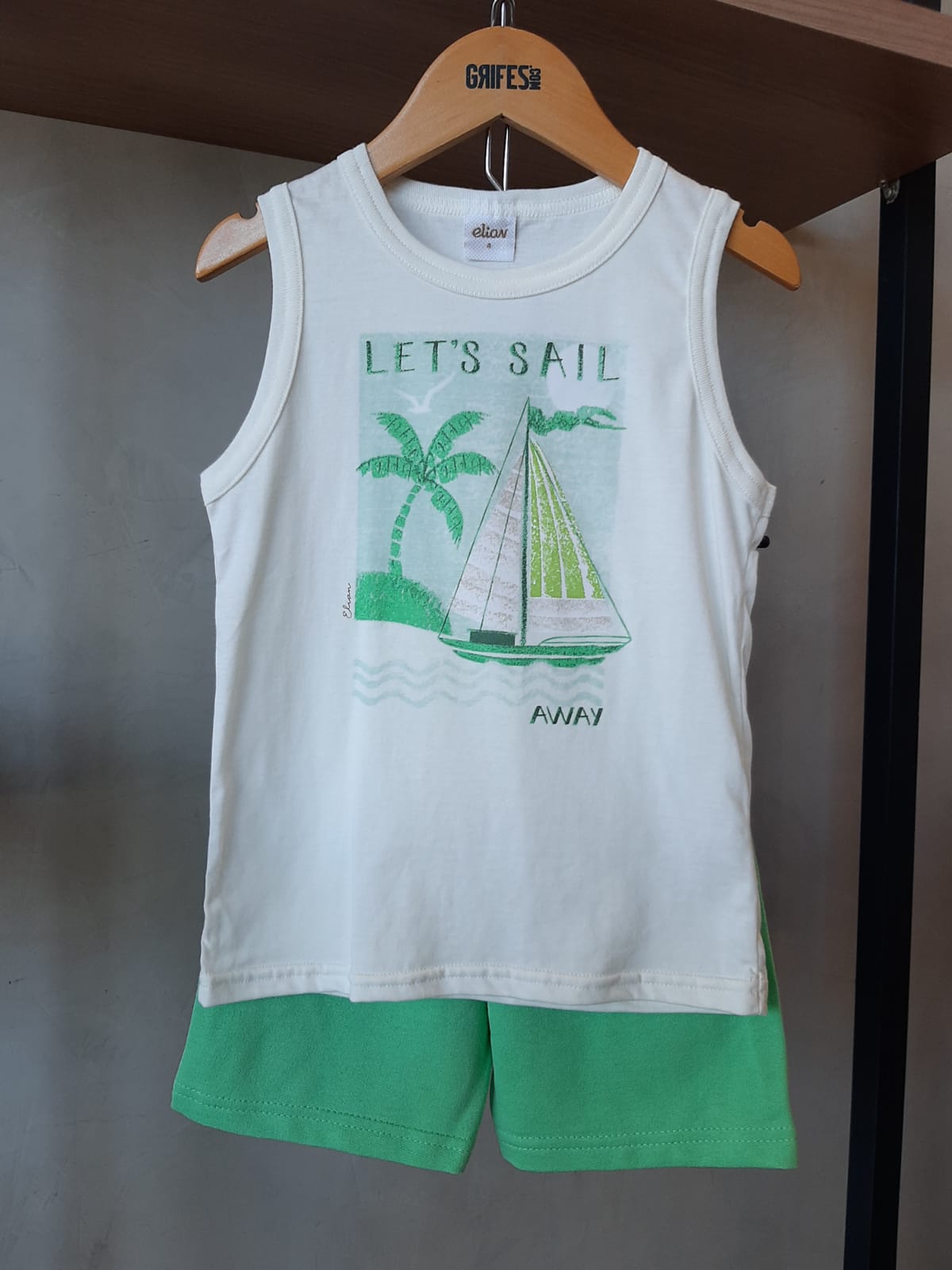CONJ MAS REG EST COQ LETS SAIL E BERM OFF WHITE/VERDE
