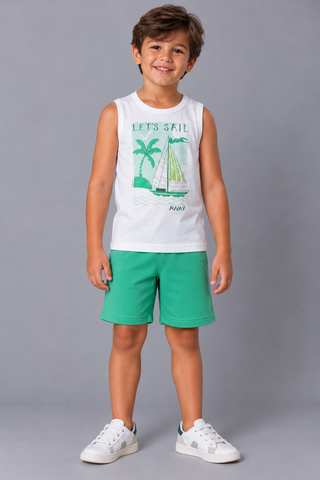 CONJ MAS REG EST COQ LETS SAIL E BERM OFF WHITE/VERDE