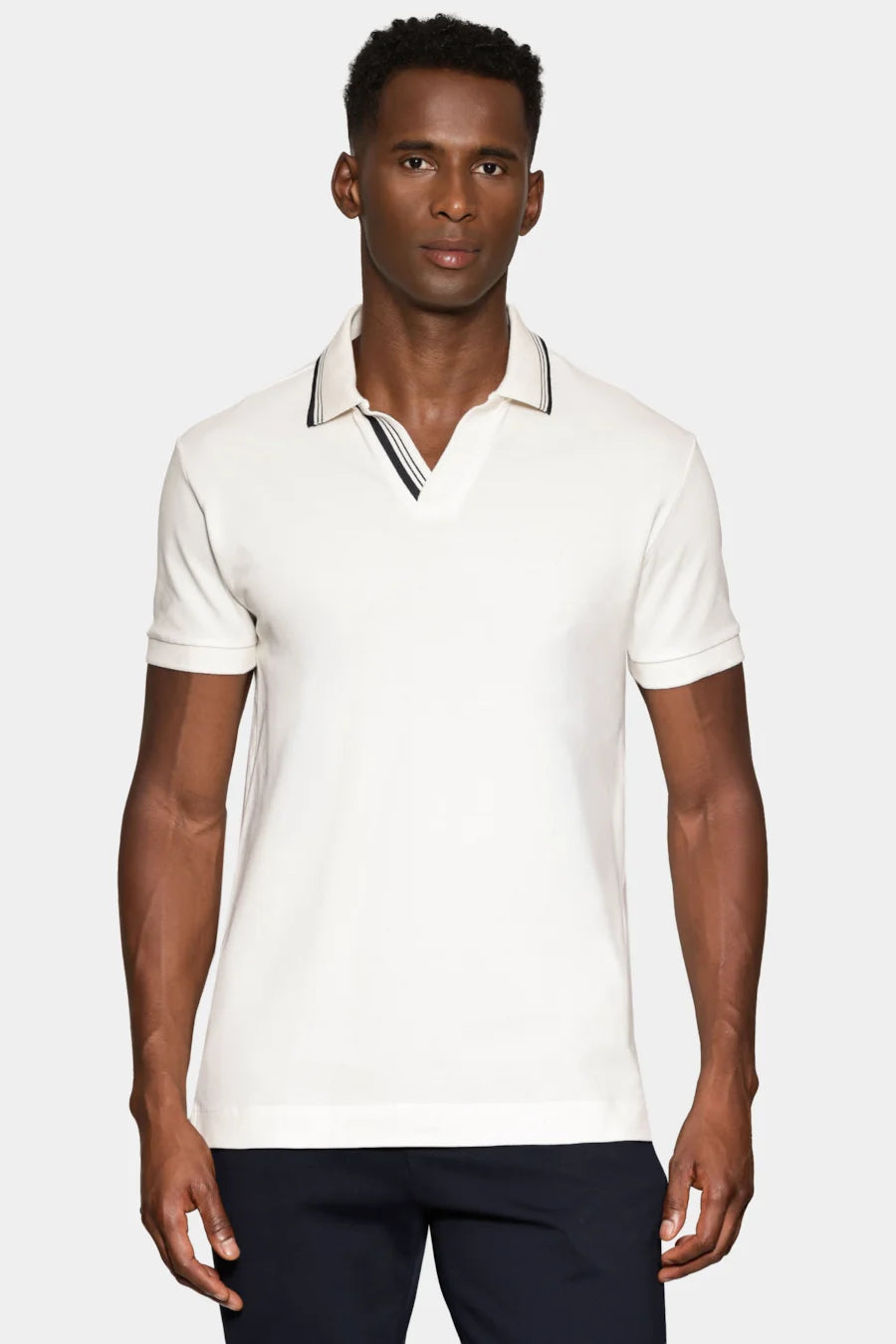 POLO MC MAS LISTRAS NAVY ARAMIS OFF WHITE