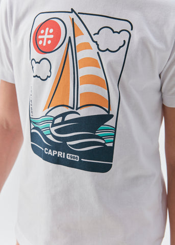 CAMISETA MAS EST VETORIZADA BARCO CAPRI BRANCO