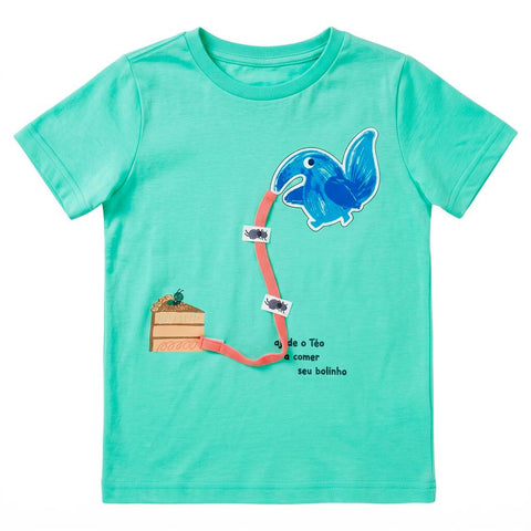 CAMISETA E LIVRO DIA DAS CRIANCAS TEO MENTA