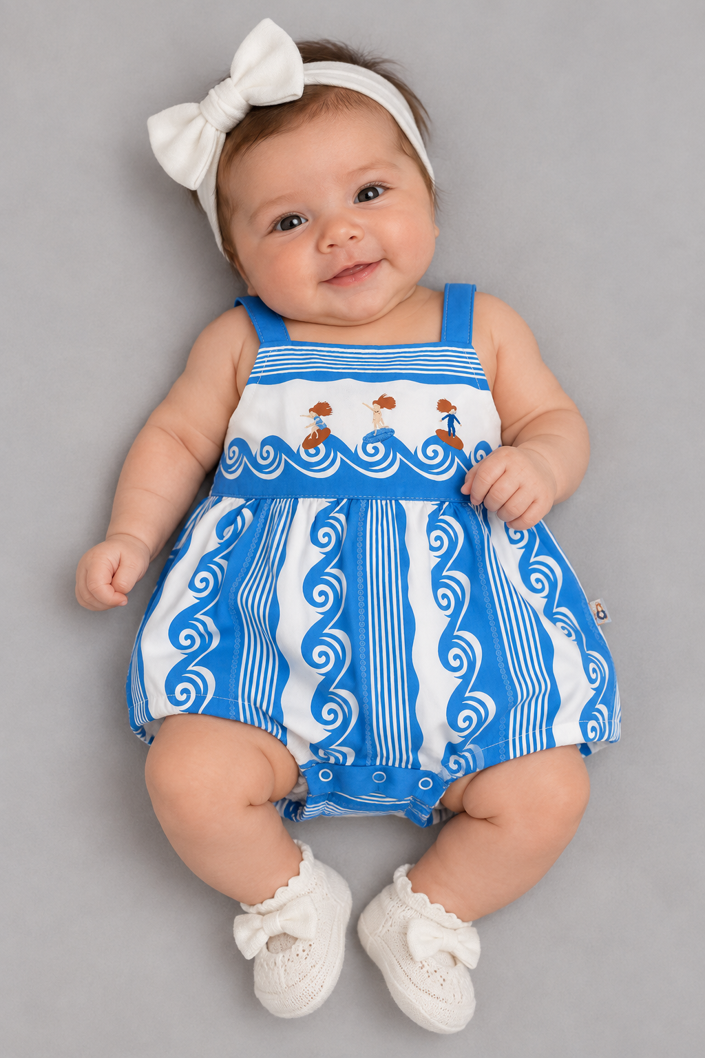 PIMPAO FEM NAS ONDAS DO SURF ALPHABETO BRANCO/AZUL