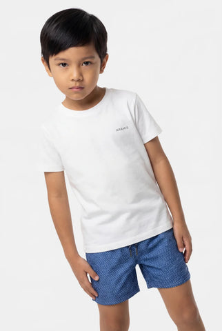 CAMISETA ARAMIS INF MC ESTAMPA PRANCHA OFF WHITE