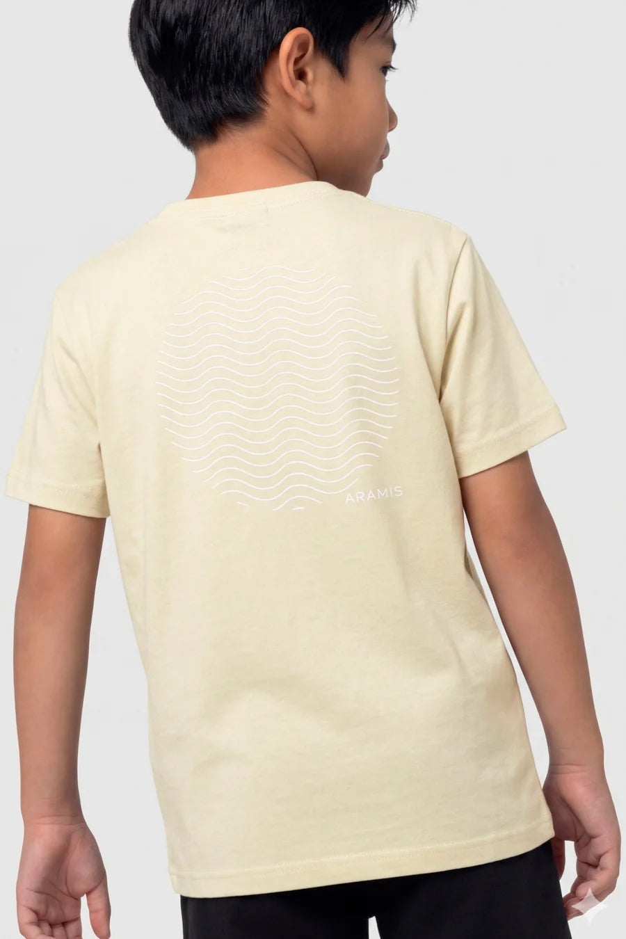 CAMISETA ARAMIS INF MC ESTAMPA LINHAS VANILLA