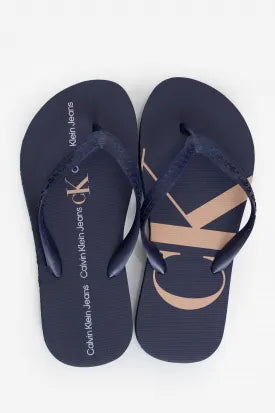 CHINELO CKJ KIDS MAS LOGO CORRIDO CK MARINHO