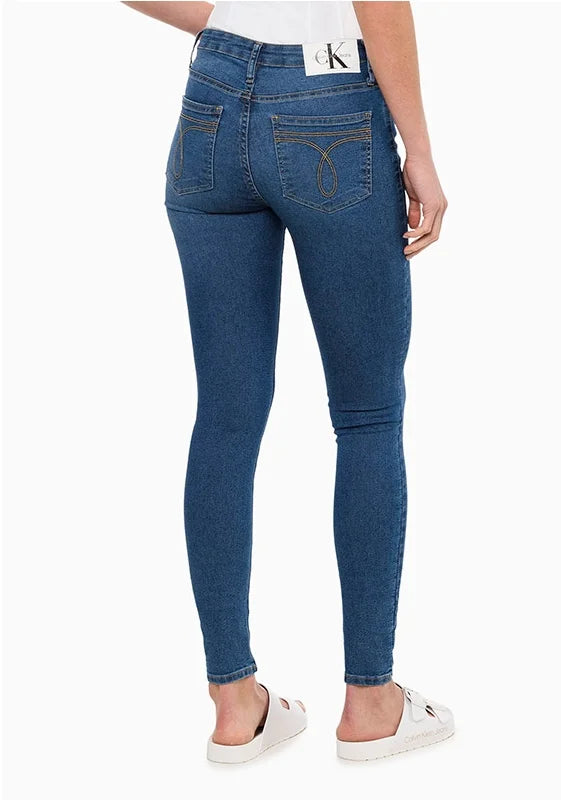 NOVO CALCA JNS FEM SUPER SKINNY FILIG DUPLO AZUL MEDIO