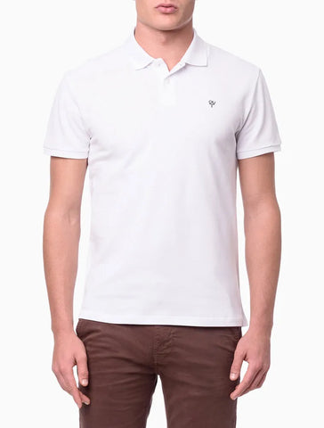 POLO CKJ MASC MC OMEGA BRANCO