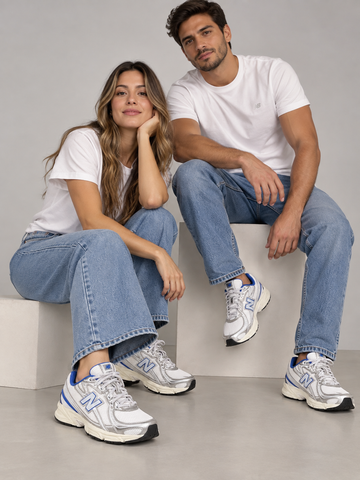TENIS 740 UNISEX NEW BALANCE AZUL/BRANCO/OFF