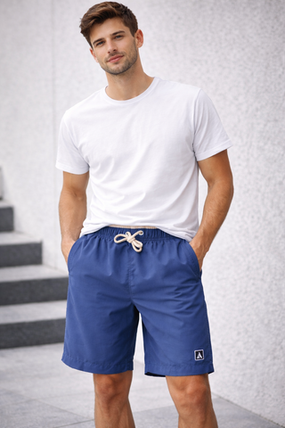 SHORT TACTEL MASC LISO JAIAL AZUL ESCURO/KHAKI