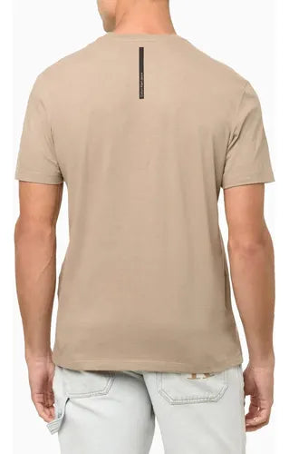 CAMISETA MC MAS CKJ RE ISSUE CAQUI CLARO