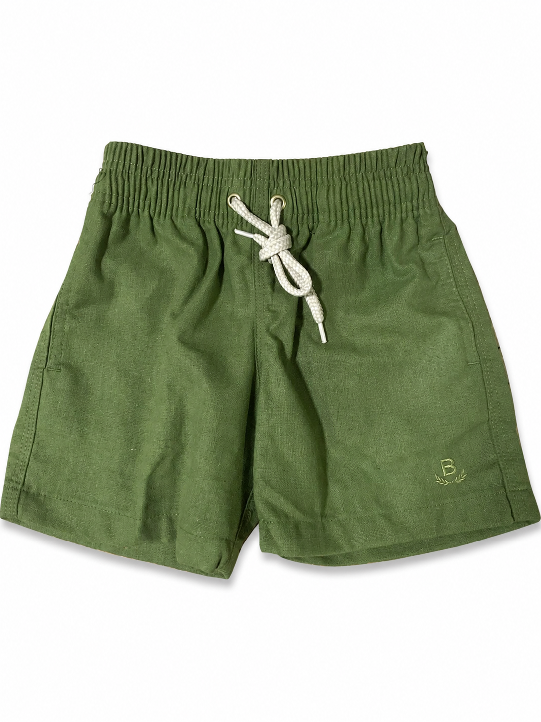 SHORT LINHO MASC KIDS LISO BRENDON VERDE MILITAR