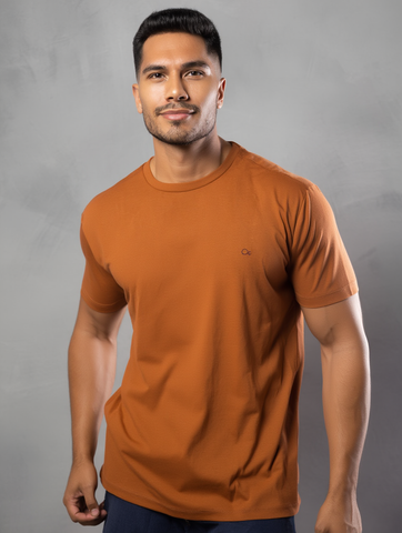 CAMISETA MAS MC ESSENCIAL OGOCHI TERRACOTA 1140