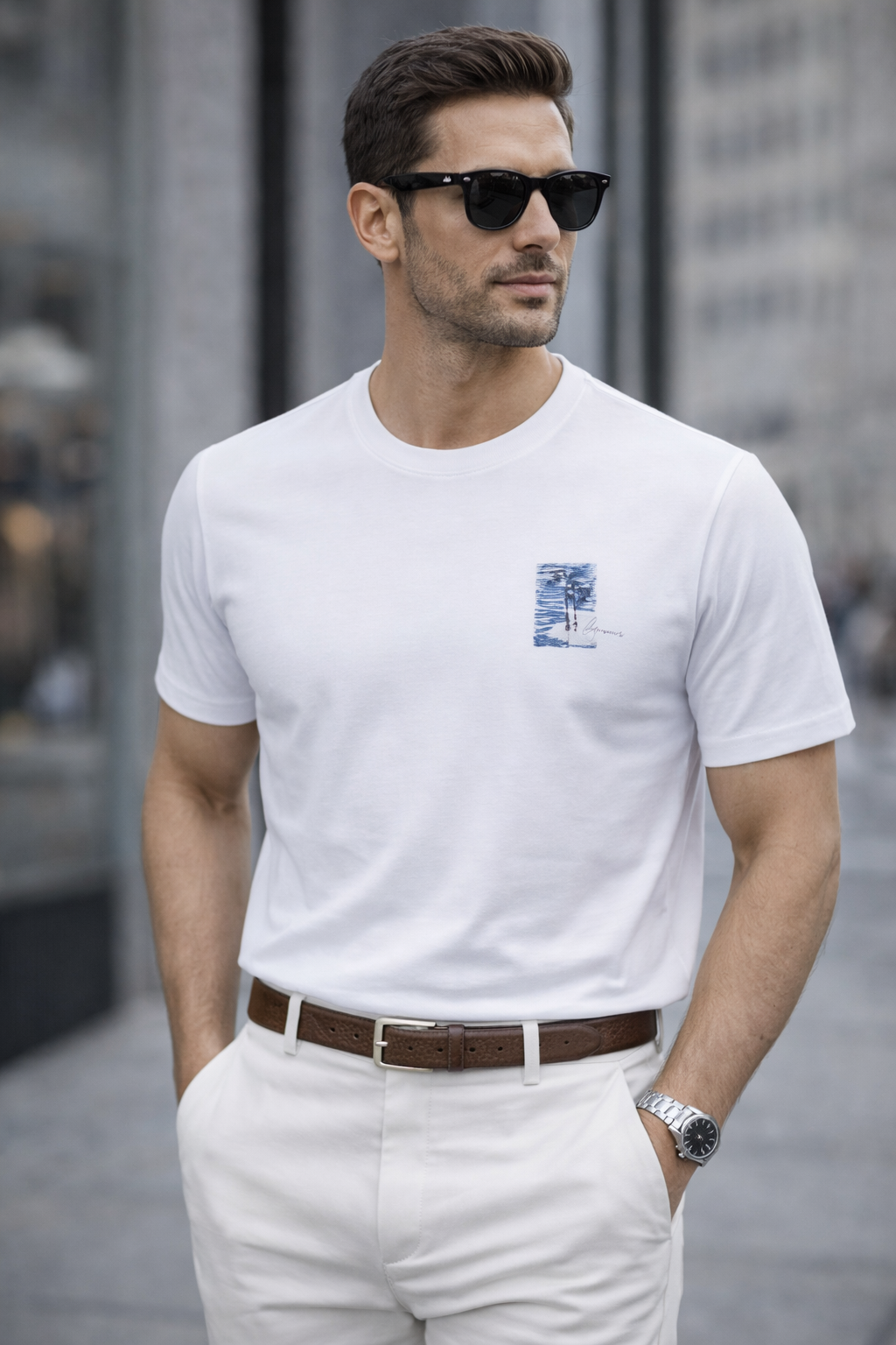 CAMISETA ARAMIS MAS MC PRAIA GELO