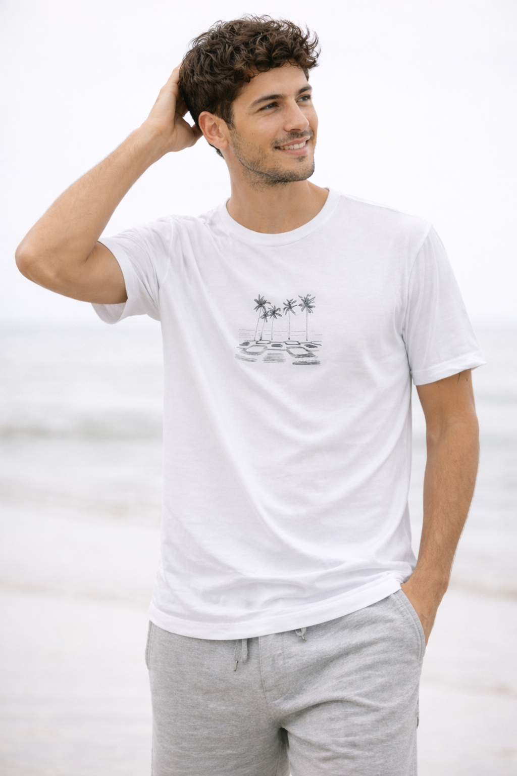 CAMISETA SLIM VINTAGE COQUEIROS IPANEMA BRANCO