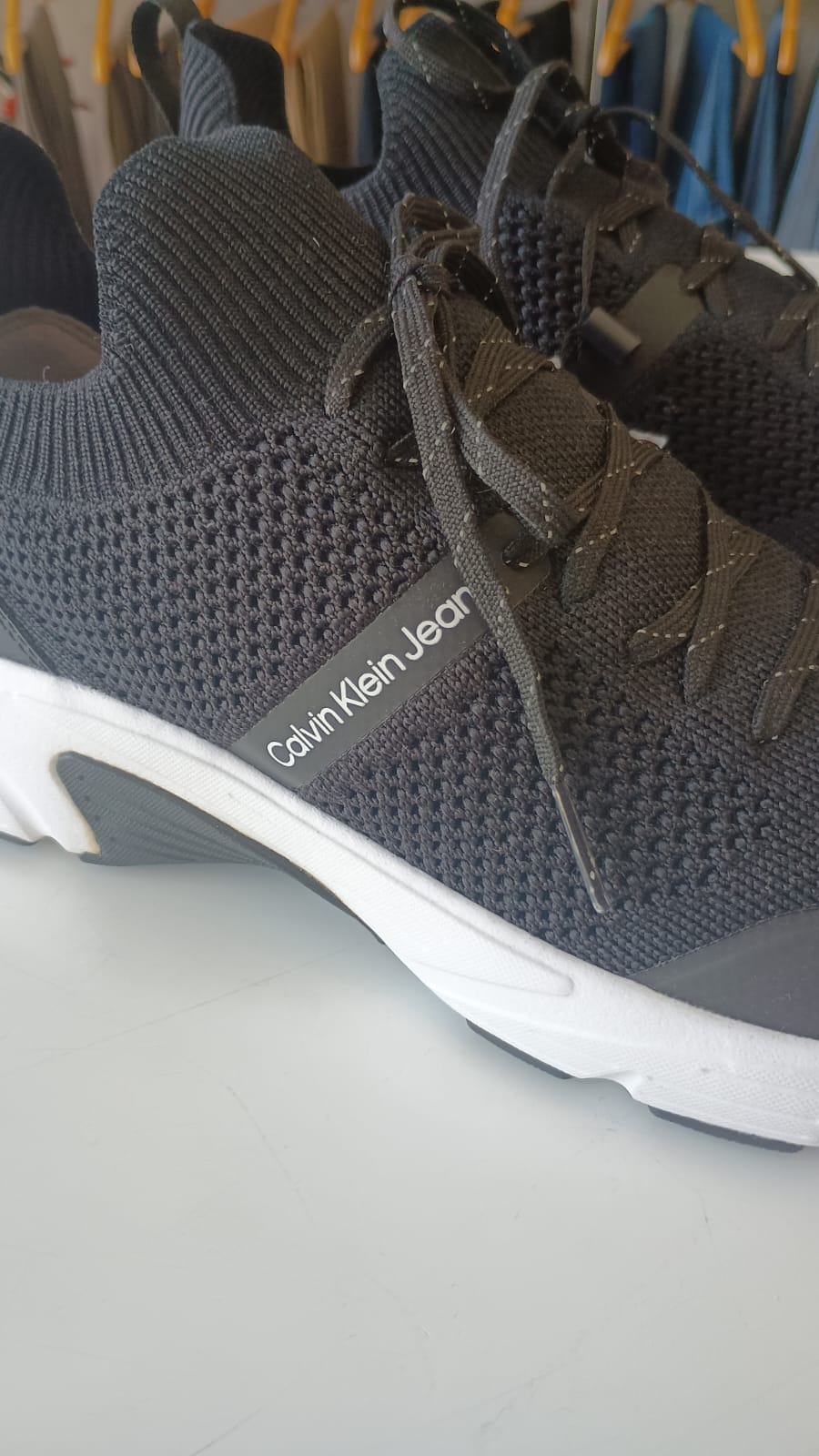 NOVO TENIS CKJ MASC NEW RUNNER KNITT PRETO