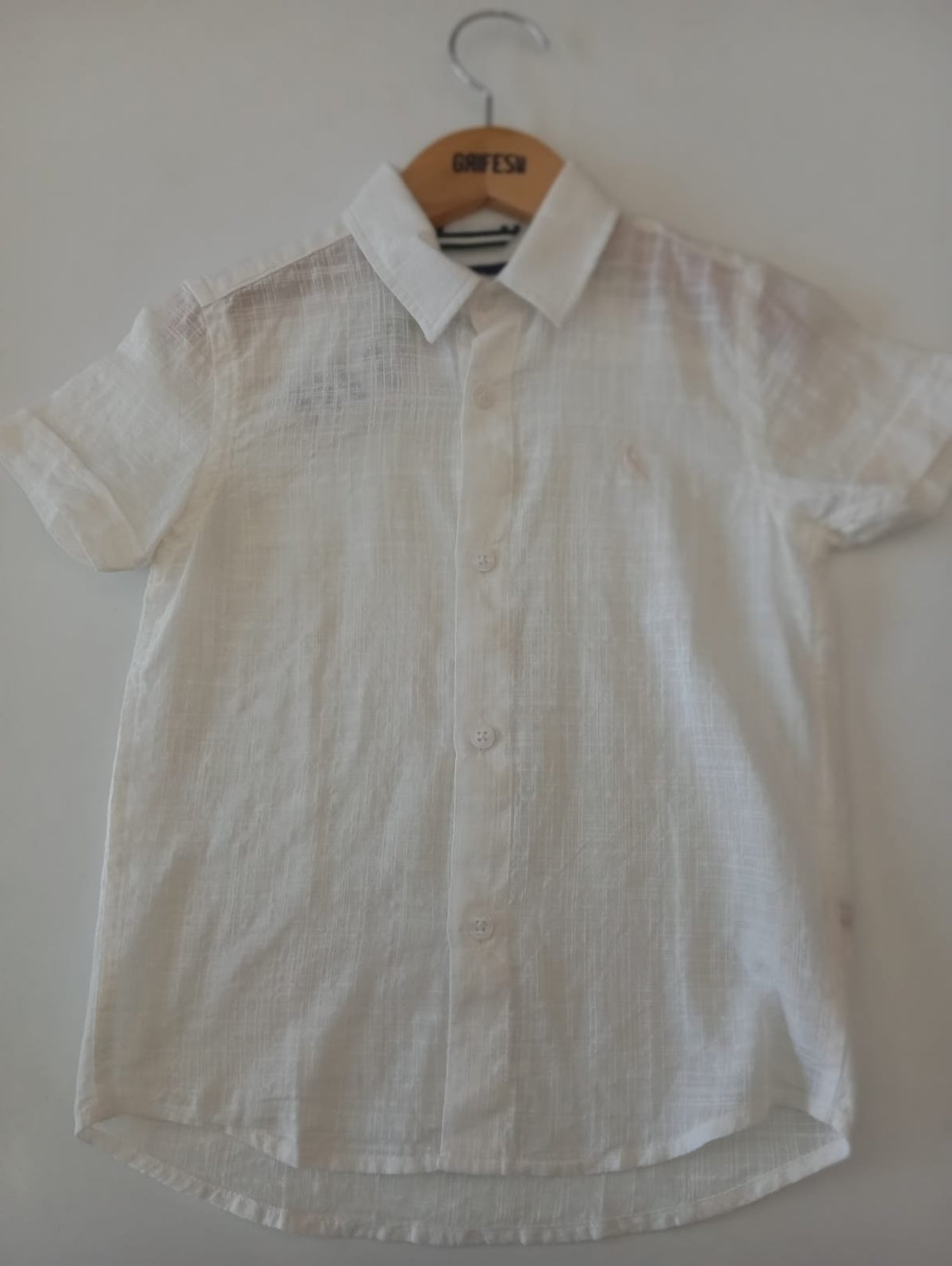 CAMISA RESERVA MINI MC PF FLAME LEVE OFF WHITE