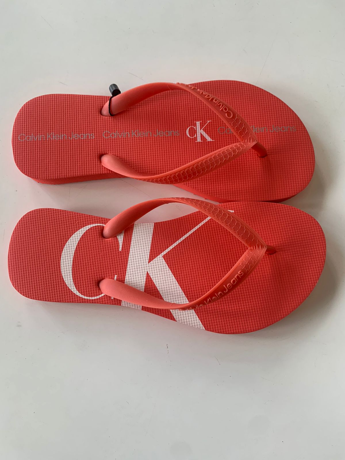 CHINELO CKJ KIDS FEM LOGO CORRIDO CK MELANCIA