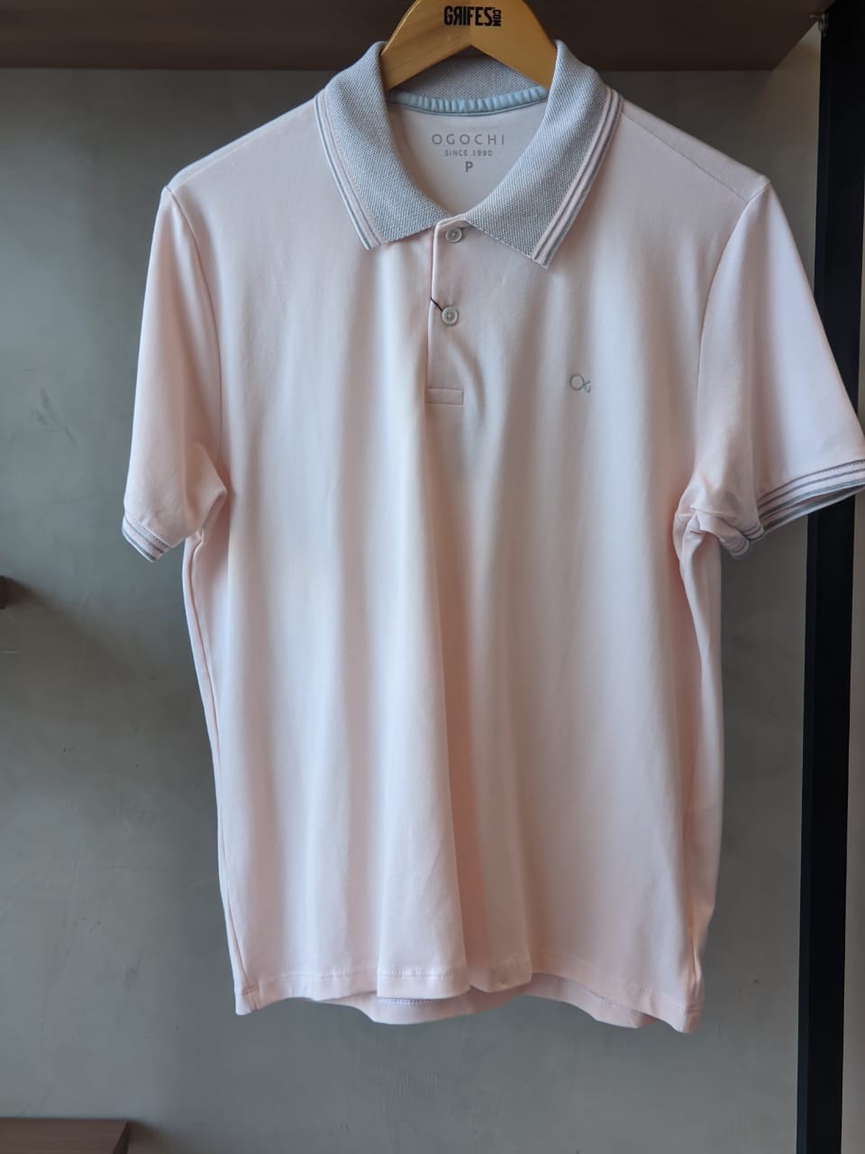 POLO MAS MC CASUAL SLIM PIQUET OGOCHI ROSA CLARO 1520