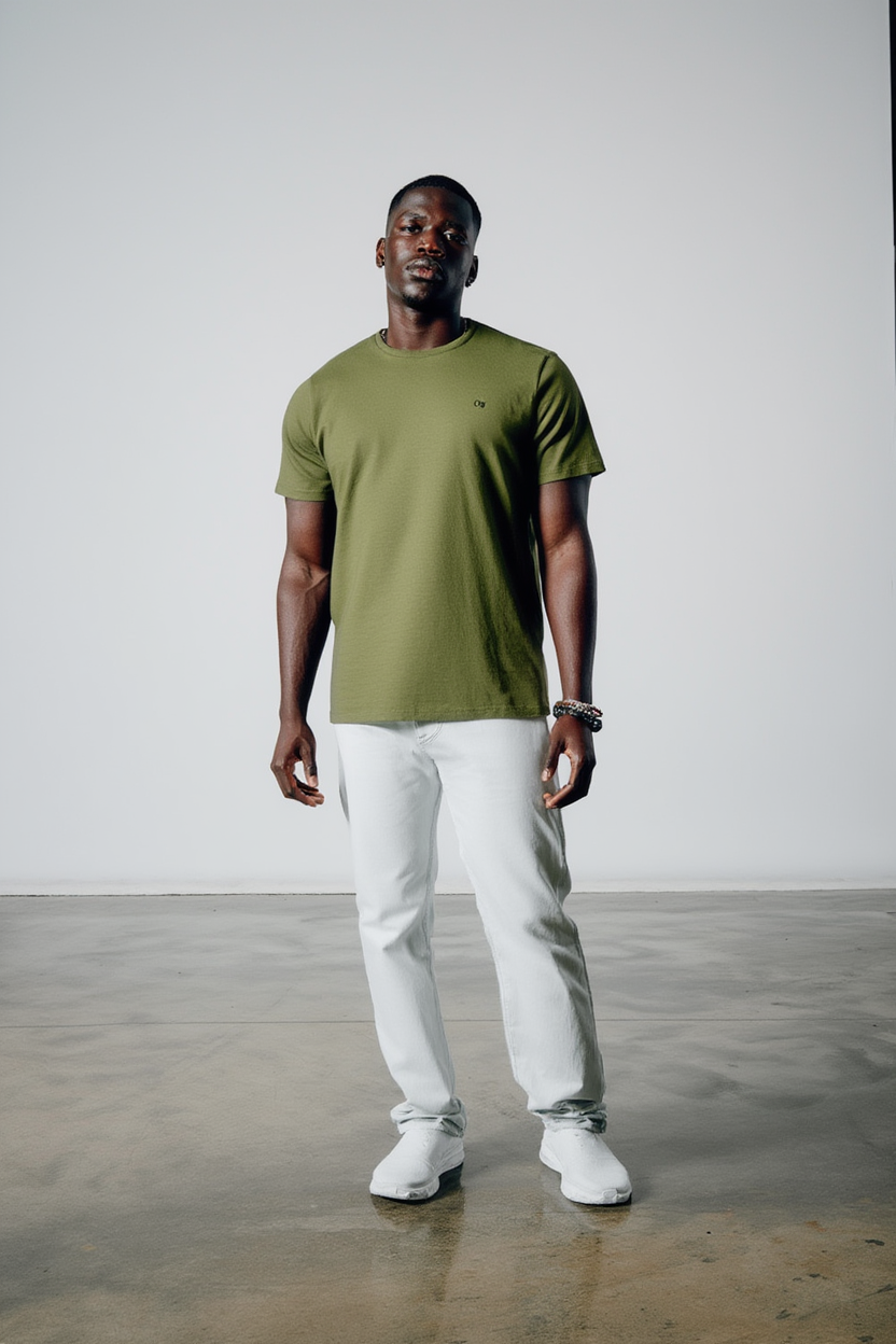 CAMISETA MAS MC ESSENCIAL OGOCHI VERDE MUSGO 0323