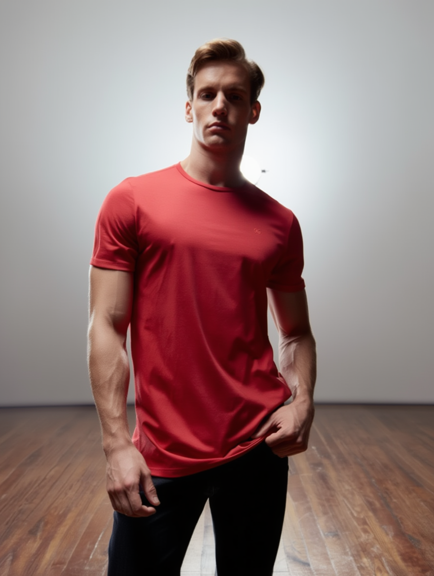 CAMISETA MAS MC ESSENCIAL OGOCHI VERMELHO 0045