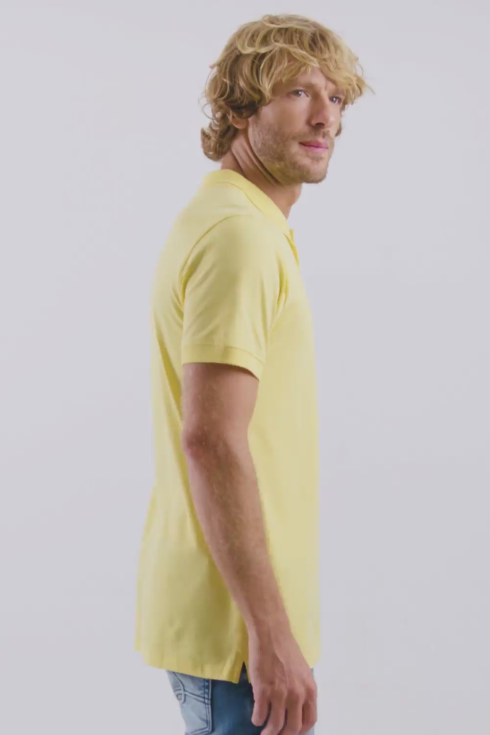 POLO RSV MASC MC PIMA PIQUET AMARELO SOL