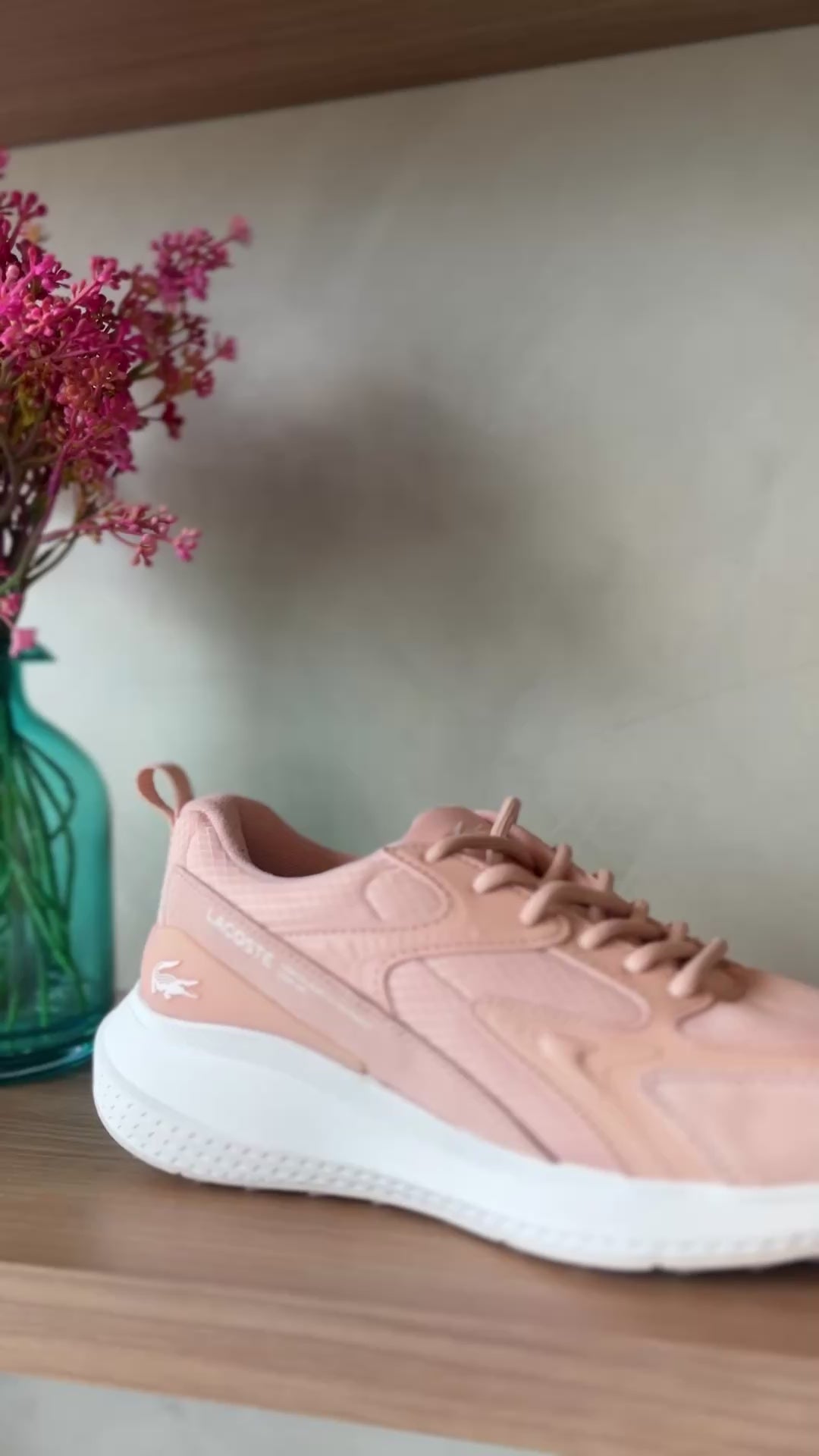 TENIS FEM ATHLEISURE SNKR HOMME TEXTILE ROSA/BRANCO